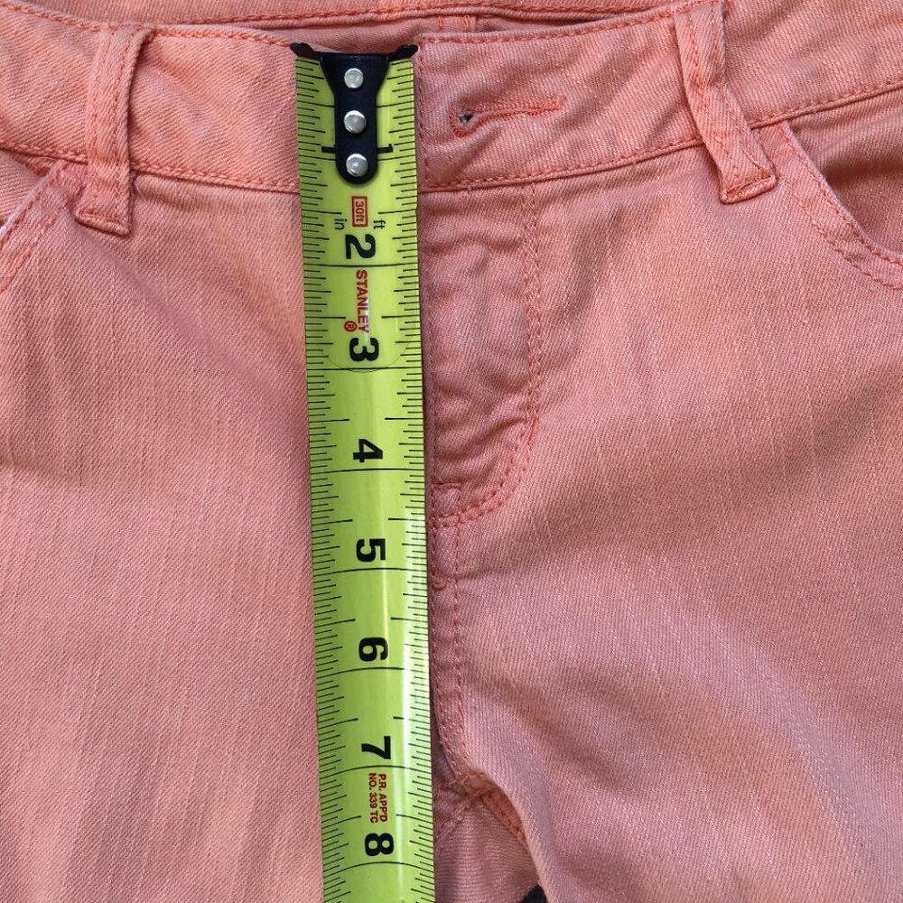 Tinseltown Pale Orange Cotton/Spandex Skinny Jeans Juniors Size 5 - Picture 7 of 8